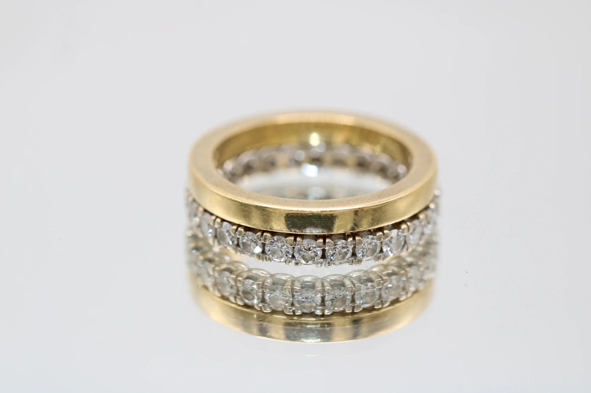 alianza-entera-oro-blanco-18k-diamantes-gvs Alianza entera de oro blanco 18k con 26 diamantes talla brillante G/VS de 1.15ct totales